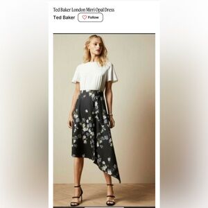 NWT Ted Baker London Mirri opal gorgeous floral shirt dress size 6 (US 14)